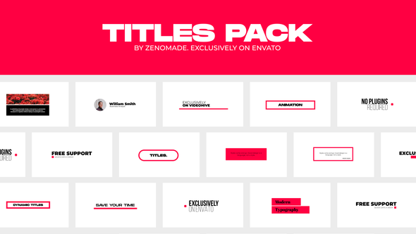 VideoHive Titles Pack 35664233