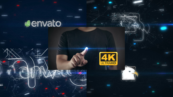 VideoHive Touch Screen Logo Reveal 4K 25706559