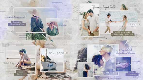 VideoHive Traveling Memories Photo Album / Adventure Journey Ink Slideshow / Family Friends Romantic Gallery 31819269