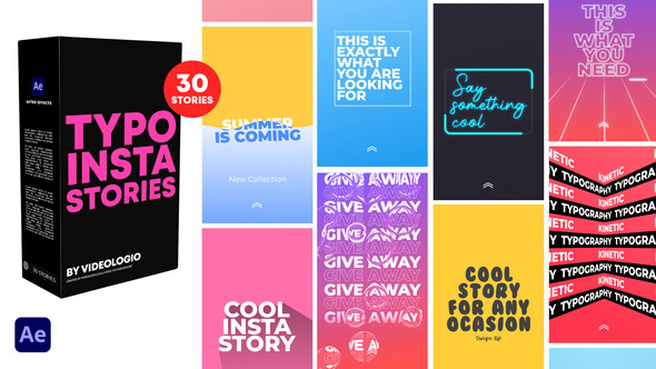 VideoHive Typography Instagram Stories 31835179