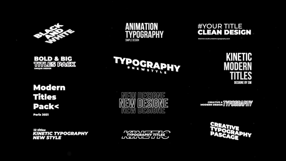 VideoHive Typography Titles 2.0 | FCPX & Apple Motion 34356836