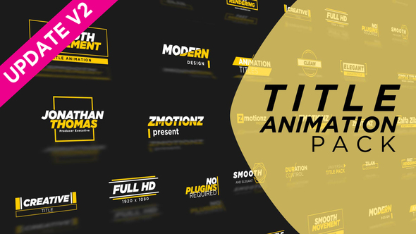 VideoHive Unique Titles Pack 29891353