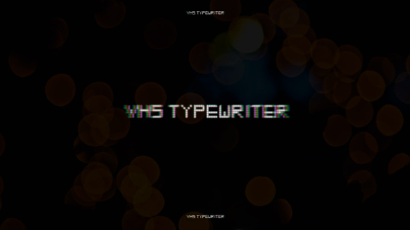 VideoHive VHS Typewriter Titles 38300945