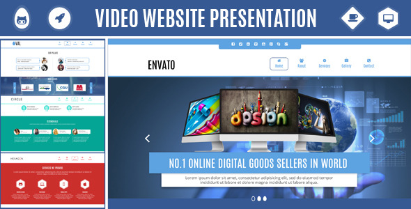 VideoHive Video Website Presentation - Promote Your Company 7406004