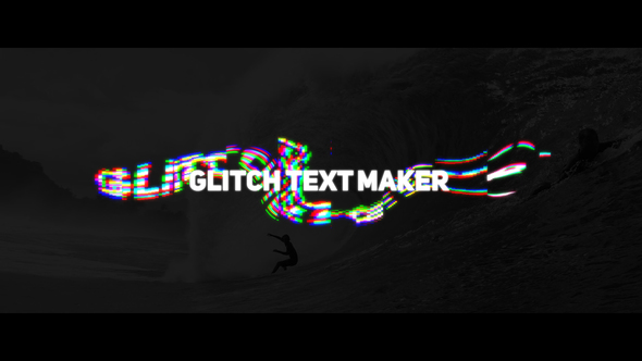VideoHive Wave Glitch Text Maker 22191043