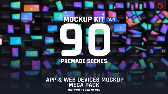 VideoHive Web & App Promo Device Mockup Pack v4 24417870
