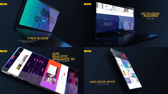 VideoHive Web Promo And Mockup Device Kit V02 31875733