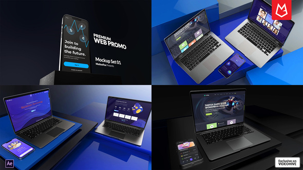 VideoHive Website Promo | Premium Mockup Set-01 38978621