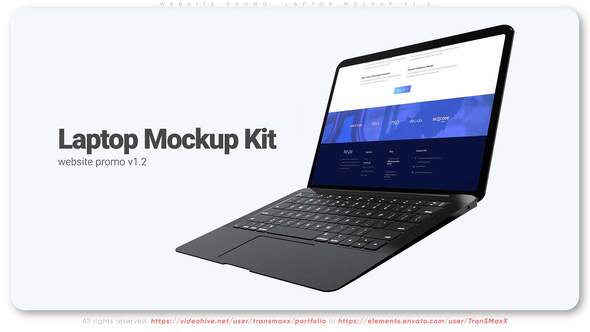 VideoHive Website Promo. Laptop Mockup v1.2 32059533
