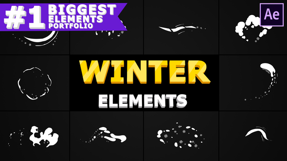 VideoHive Winter Elements Pack | After Effects 29593330