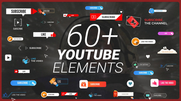 VideoHive YouTube Buttons Subscribe Pack 31404809