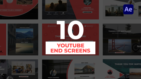 VideoHive YouTube End Screens 31847986