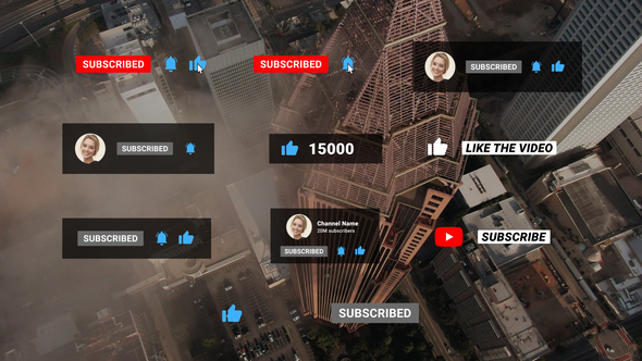 VideoHive YouTube Subscribe Pack 31986014