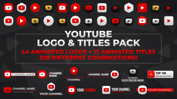 VideoHive Youtube Logo And Title Pack 35996563