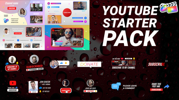 VideoHive Youtube Starter Pack | FCPX 34675603