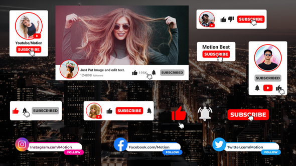 VideoHive Youtube Subscribe | Premiere Pro 38664567