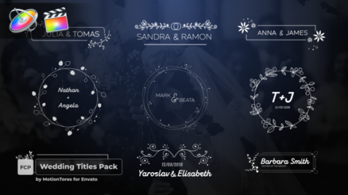 Wedding Titles Pack FCPX