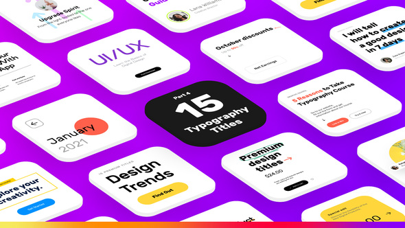 VideoHive 15 Clean Typography Titles | Part 4 32606890