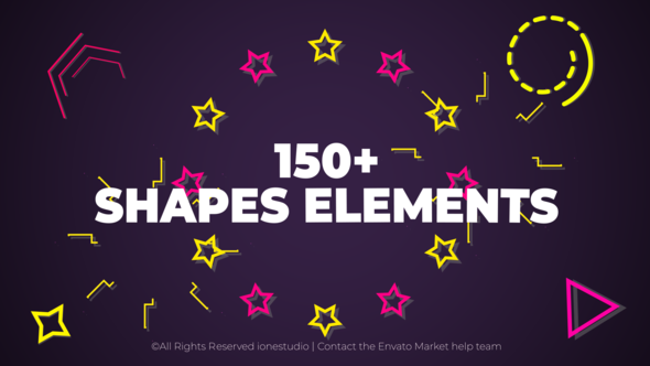 VideoHive 150+ Shape Elements 38493991