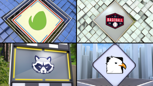 VideoHive 3D Logo Transition (4-pack) 39442795