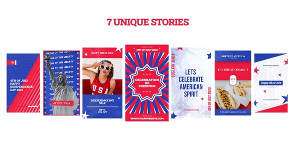 VideoHive 4th of July Instagram Stories 38379757