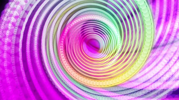 VideoHive Abstract Rainbow Colors Tunnel Moving Like Twister 38995260