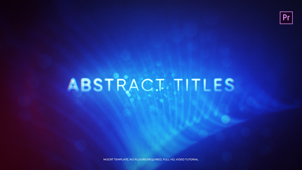 VideoHive Abstract Titles Mogrt 22812919