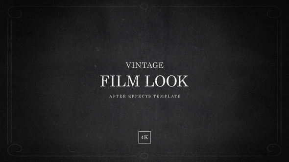 VideoHive After Effects Vintage Film Look Template in 4K 39610329