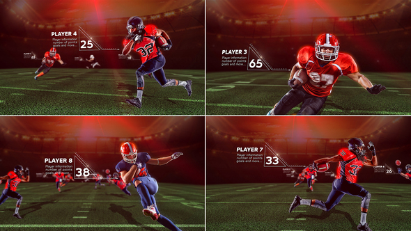 VideoHive American Football Starting Lineup 25543882