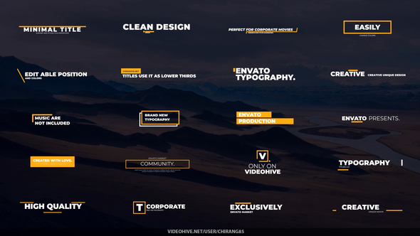 VideoHive Animated Typographic Promo 22747439