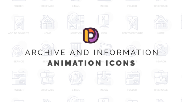 VideoHive Archive and information - Animation Icons 32812099