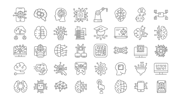 VideoHive Artificial Intelligence Line Icons 32784336