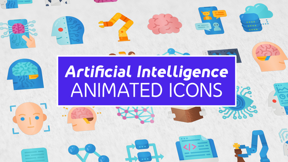 VideoHive Artificial Intelligence Modern Flat Animated Icons 38683810