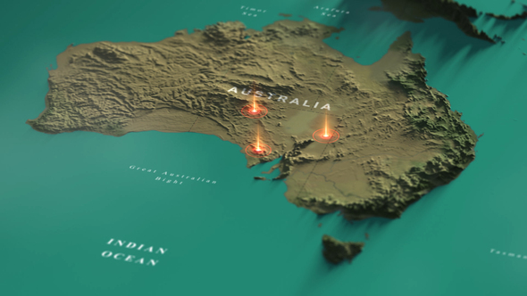 VideoHive Australia Map 38432821