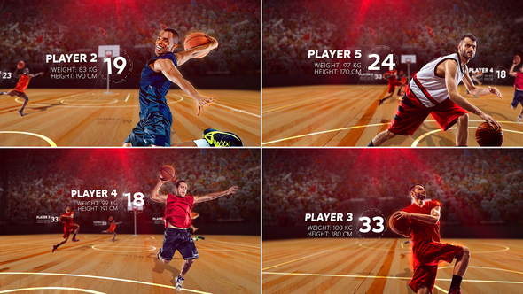 VideoHive Basketball Team Lineup 25582303