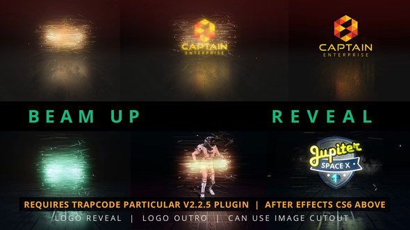 VideoHive Beam Up Particle Logo Reveal 24493766