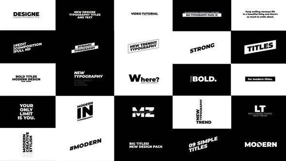 VideoHive Big Pack Titles | After Effects 38685421