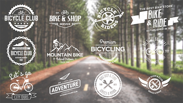 VideoHive Bike And Bicycle Badges 12958987
