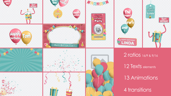 VideoHive Birthday and Party Kit 32948415
