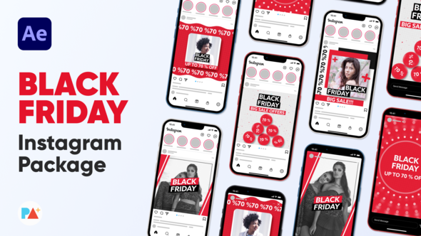 VideoHive Black Friday Instagram Sale For After Effects 39456537