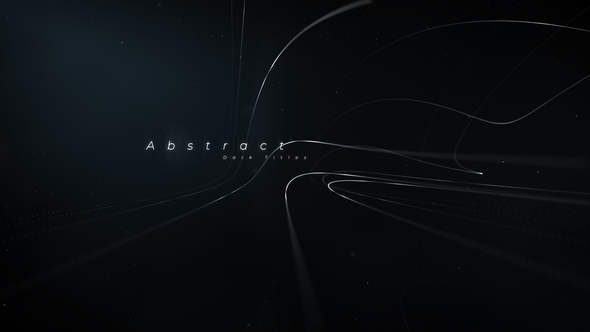 VideoHive Black Titles | Abstract Lines 25259264