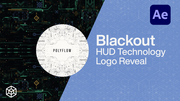 VideoHive Blackout - HUD Technology Logo Reveal 24344862