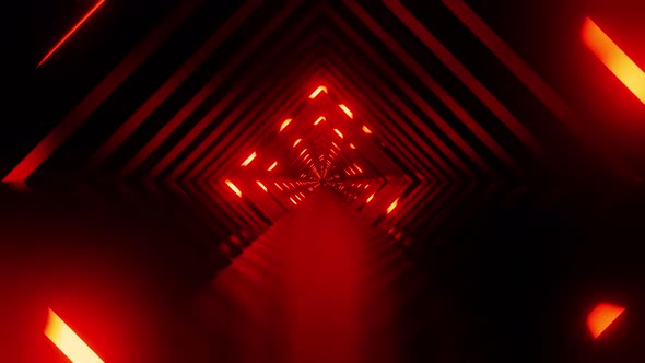 VideoHive Blinked Red Neon Vj Loop Show For Party Background 4K 39005323