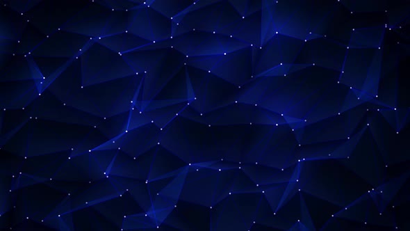 VideoHive Blue Dot Lines Connection for Cyber Futuristic Background Animation 39005924