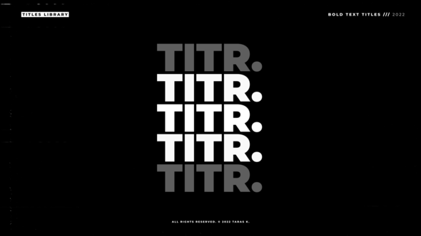 VideoHive Bold Text Titles | FCPX 38928518