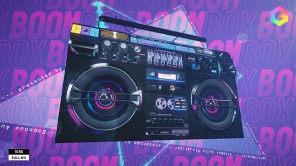 VideoHive Boombox Music Visualizer 33336801