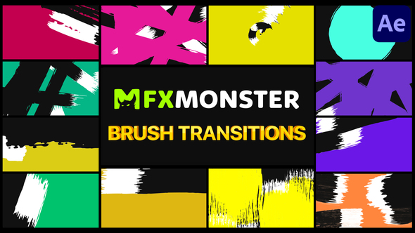 VideoHive Brush Transitions | After Effects 33110718