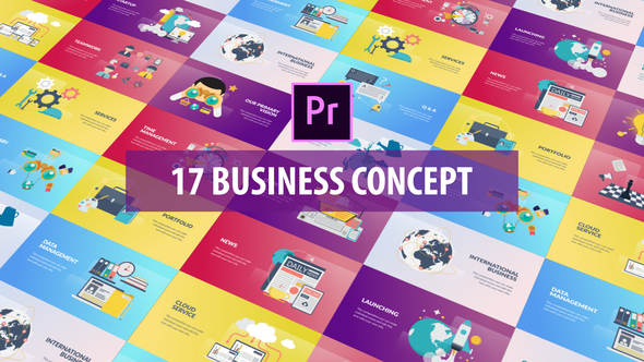 VideoHive Business Concept - Flat Animation (MOGRT) 26215849