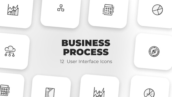 VideoHive Business process - User Interface Icons 39587305