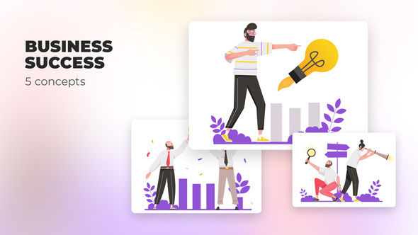 VideoHive Business success - Flat concepts 39487050
